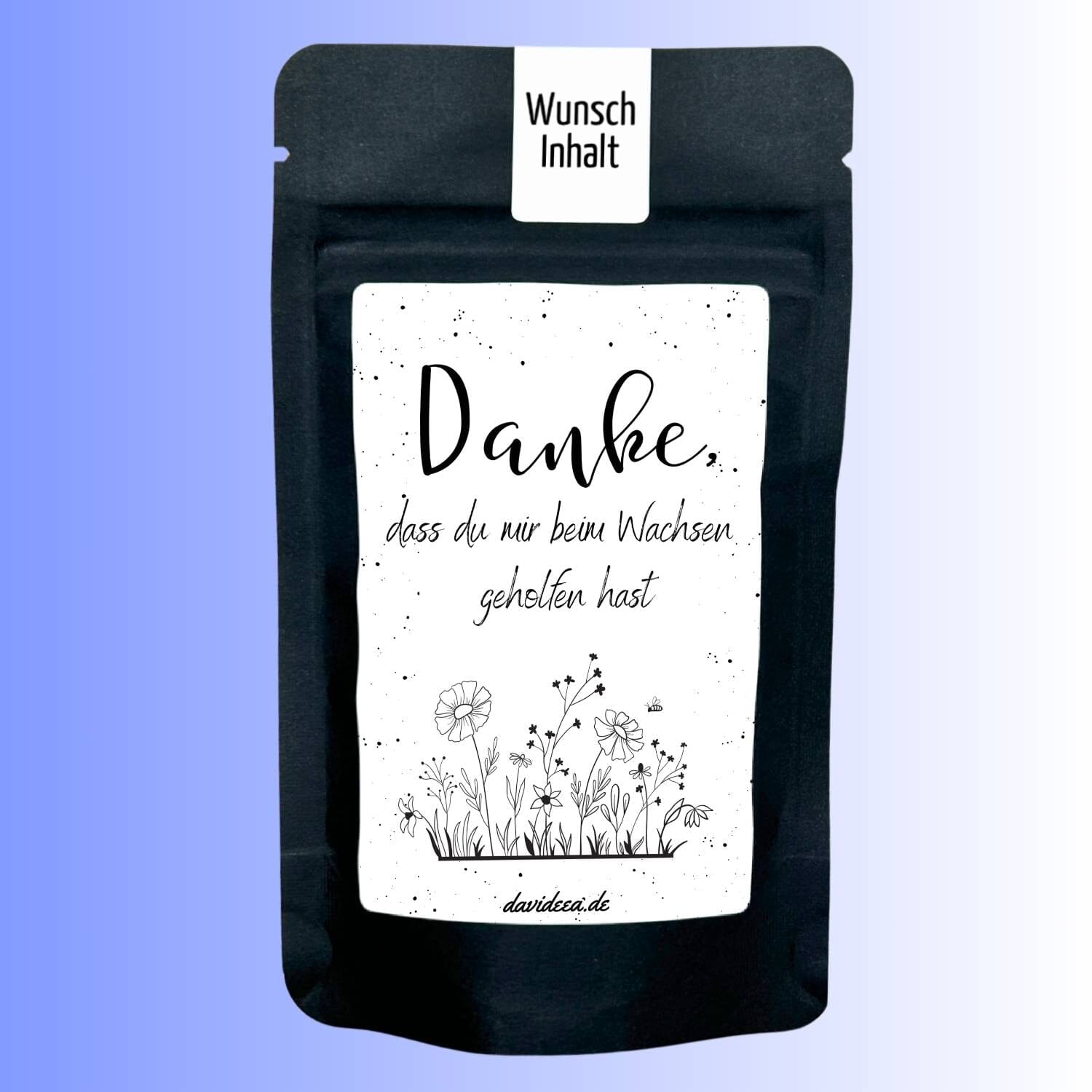 Danke, dass du mir beim Wachsen geholfen hast Tütchen Mein Shop 