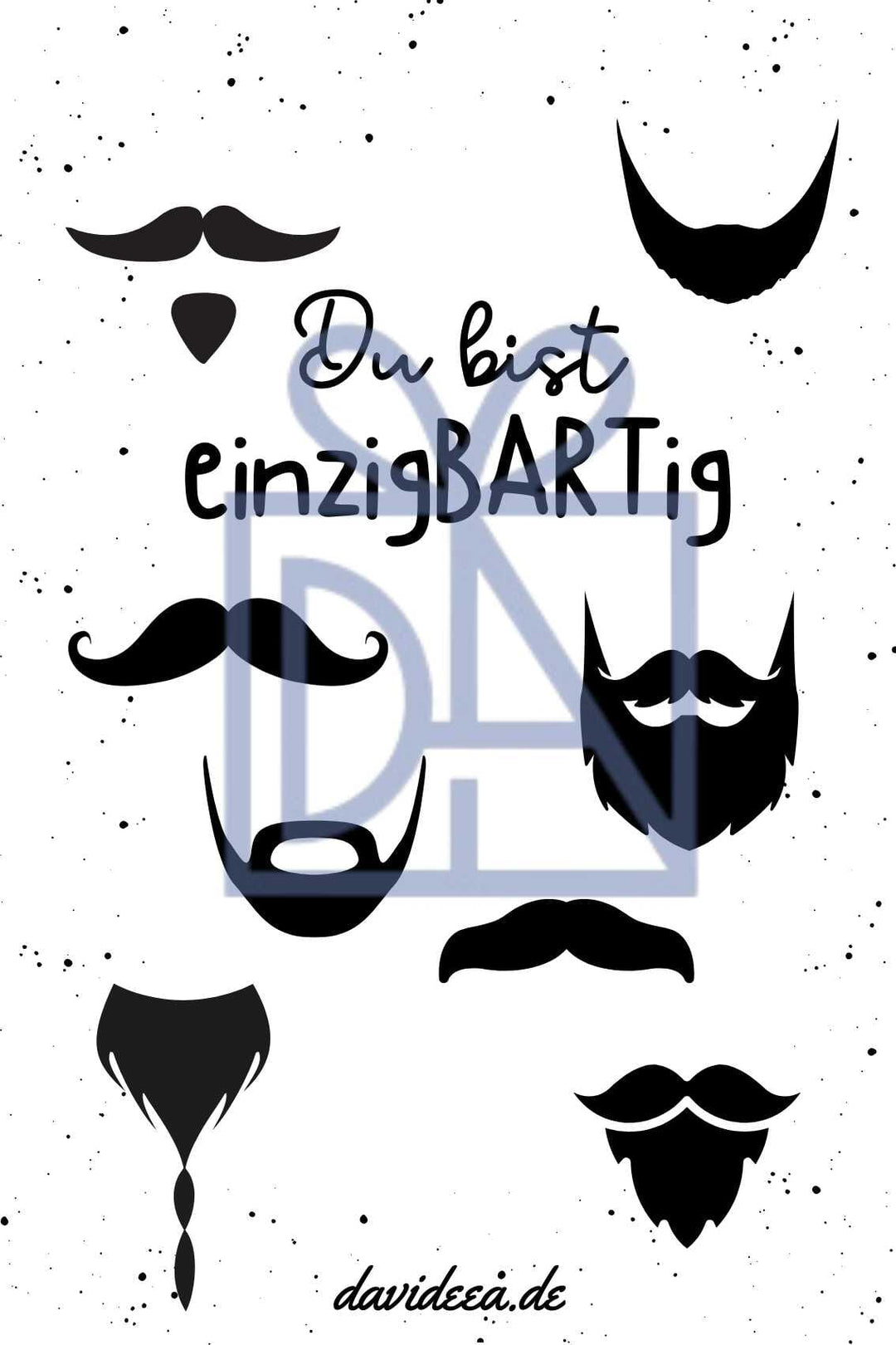Du bist einzigBartig Etikett Davideea