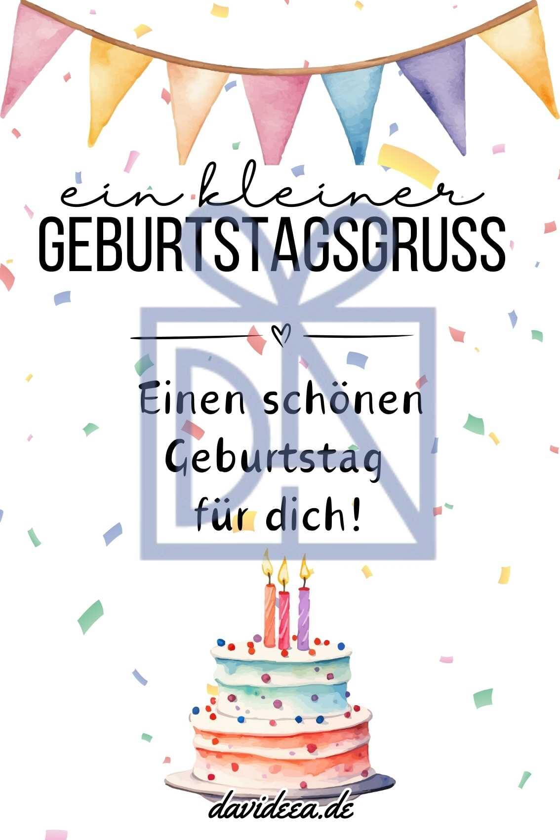 ein kleiner Geburtstagsgruss Etikett Davideea 