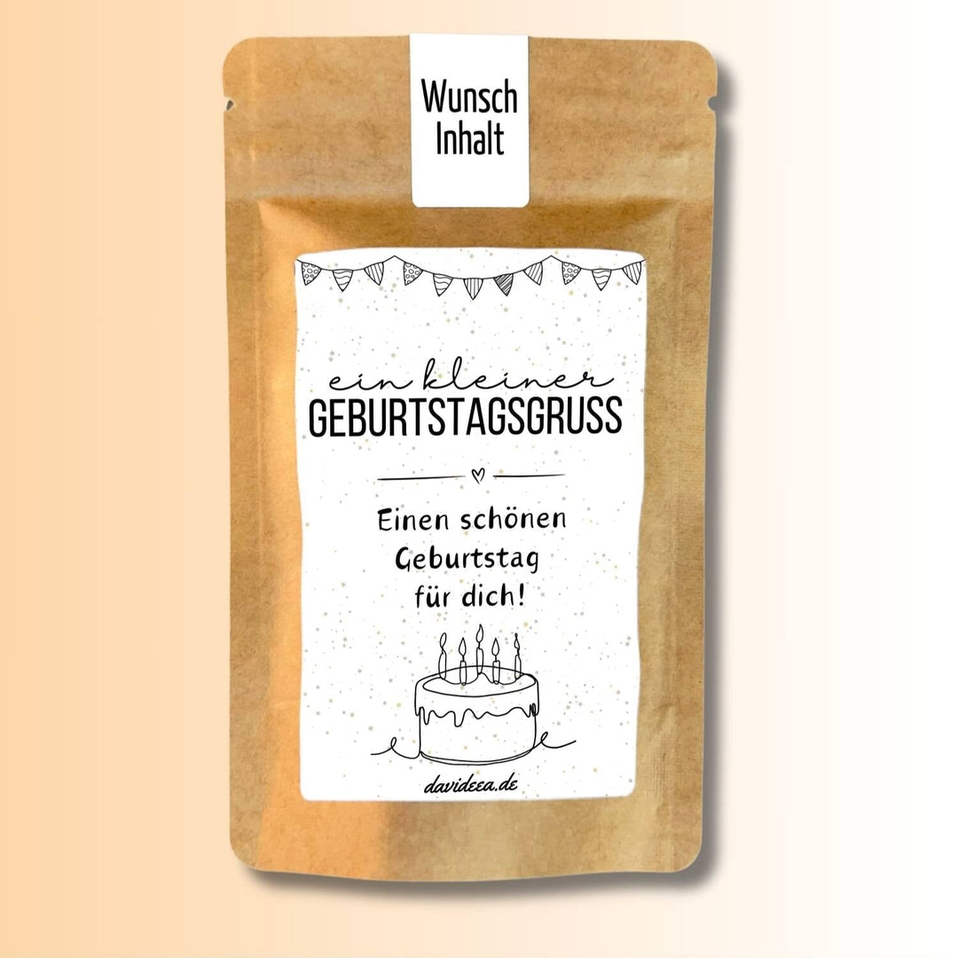 ein kleiner Geburtstagsgruss (sw) Tütchen Mein Shop 