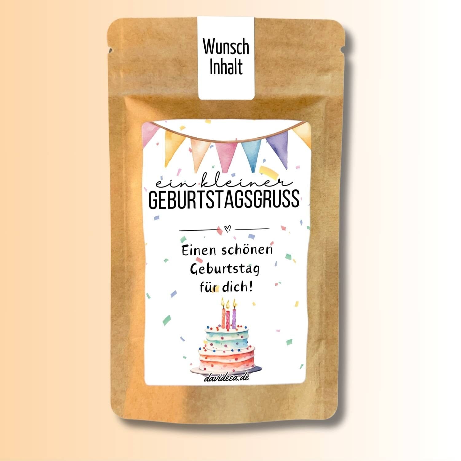 ein kleiner Geburtstagsgruss Tütchen Mein Shop 