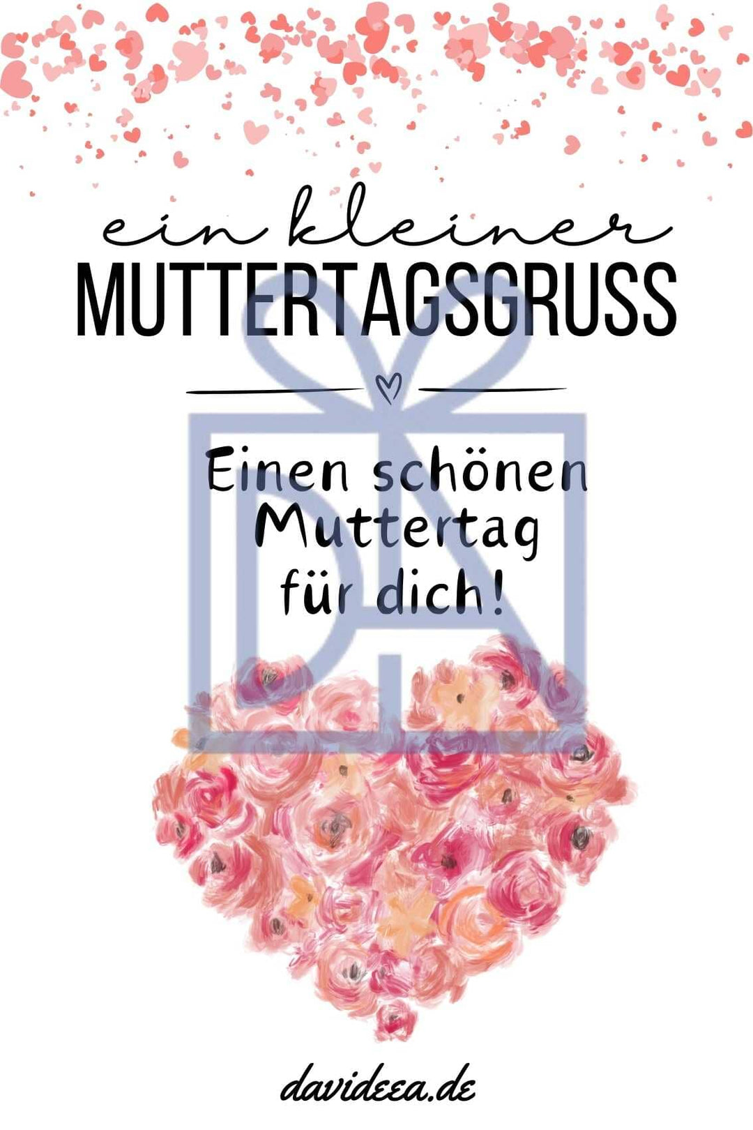 ein kleiner Muttertagsgruss Etikett Davideea