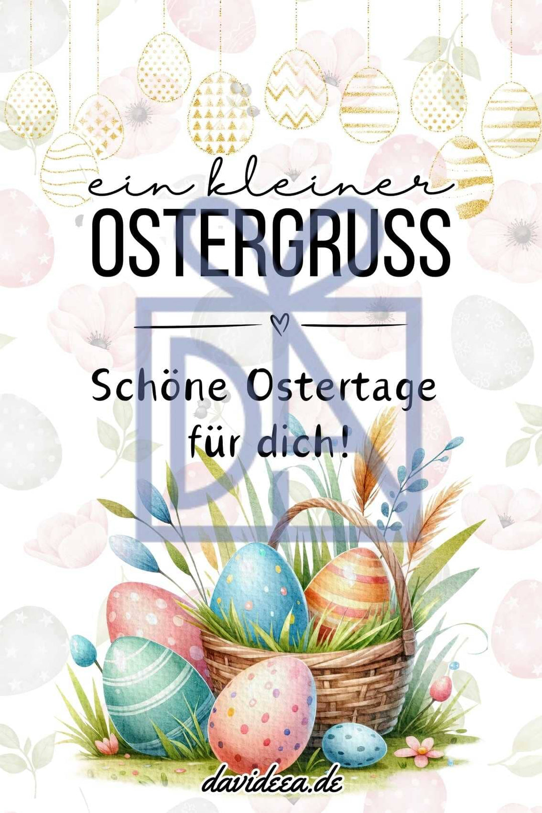 ein kleiner Ostergruss Etikett Davideea