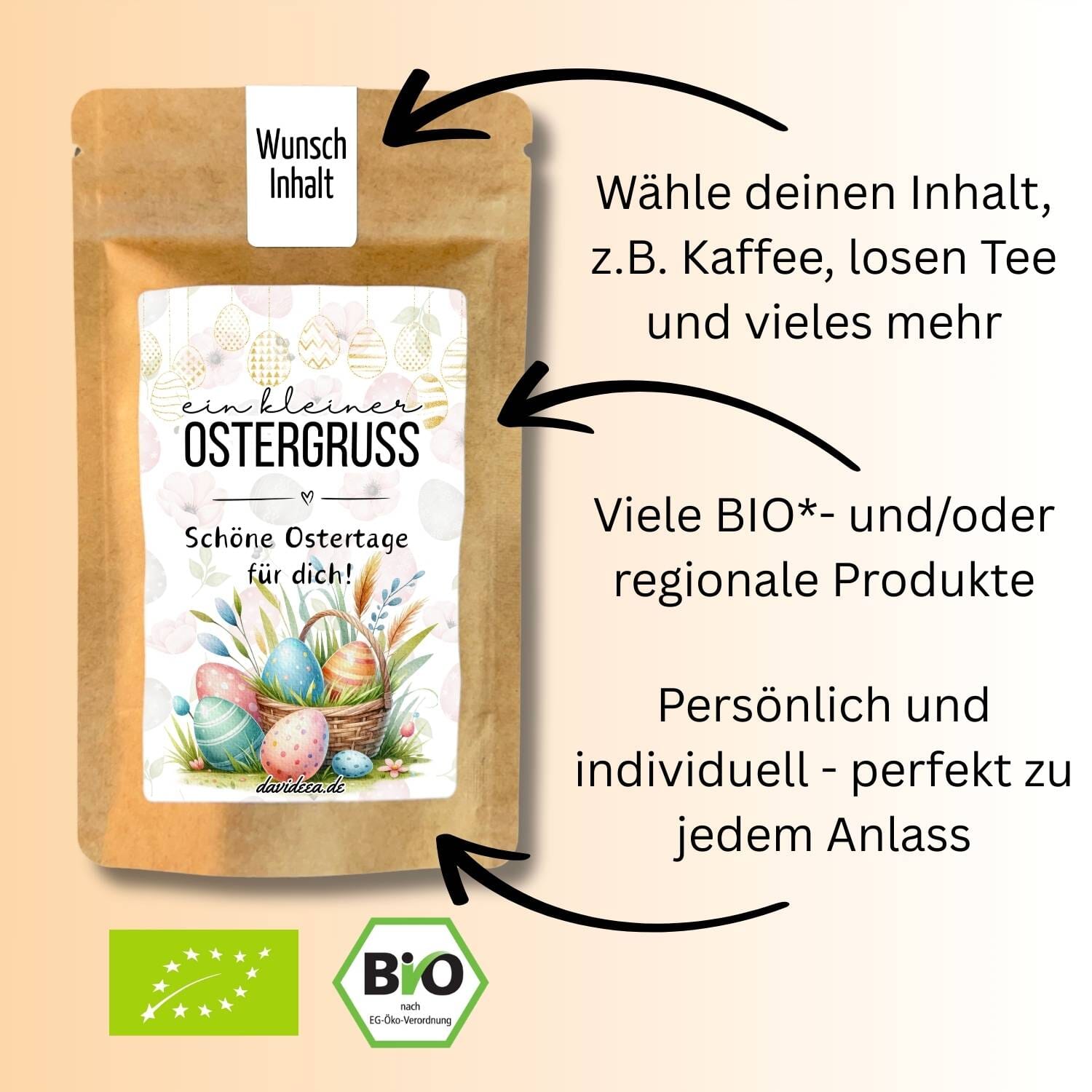 Ein kleiner Ostergruss Tütchen Mein Shop 