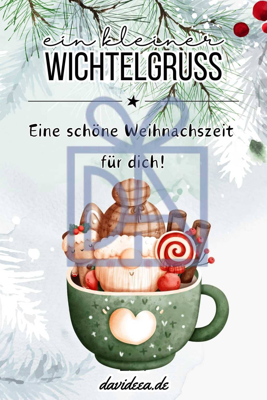 ein kleiner Wichtelgruss (2) Etikett Davideea