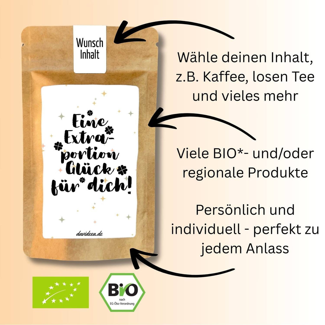 Eine Extraportion Glück für dich! Tütchen Mein Shop 