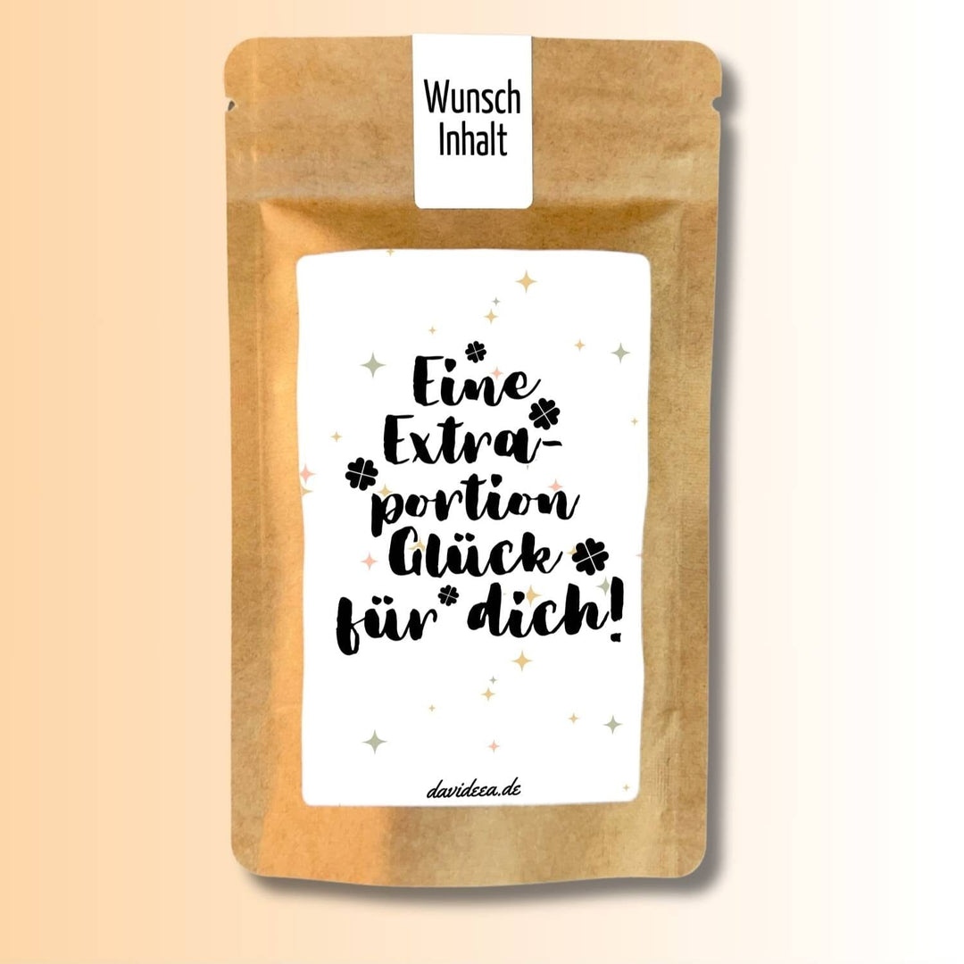 Eine Extraportion Glück für dich! Tütchen Mein Shop 