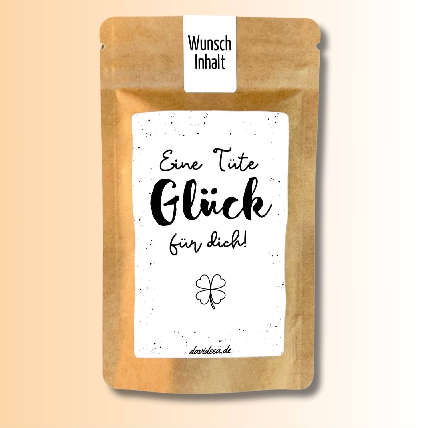 Eine Tüte Glück für dich! Tütchen Mein Shop 