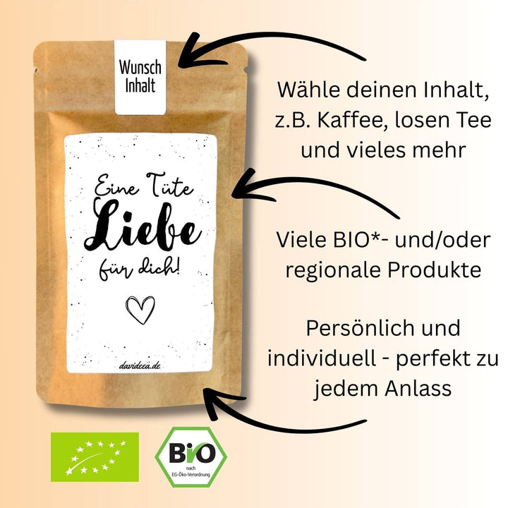 Eine Tüte Liebe für dich! Tütchen Mein Shop