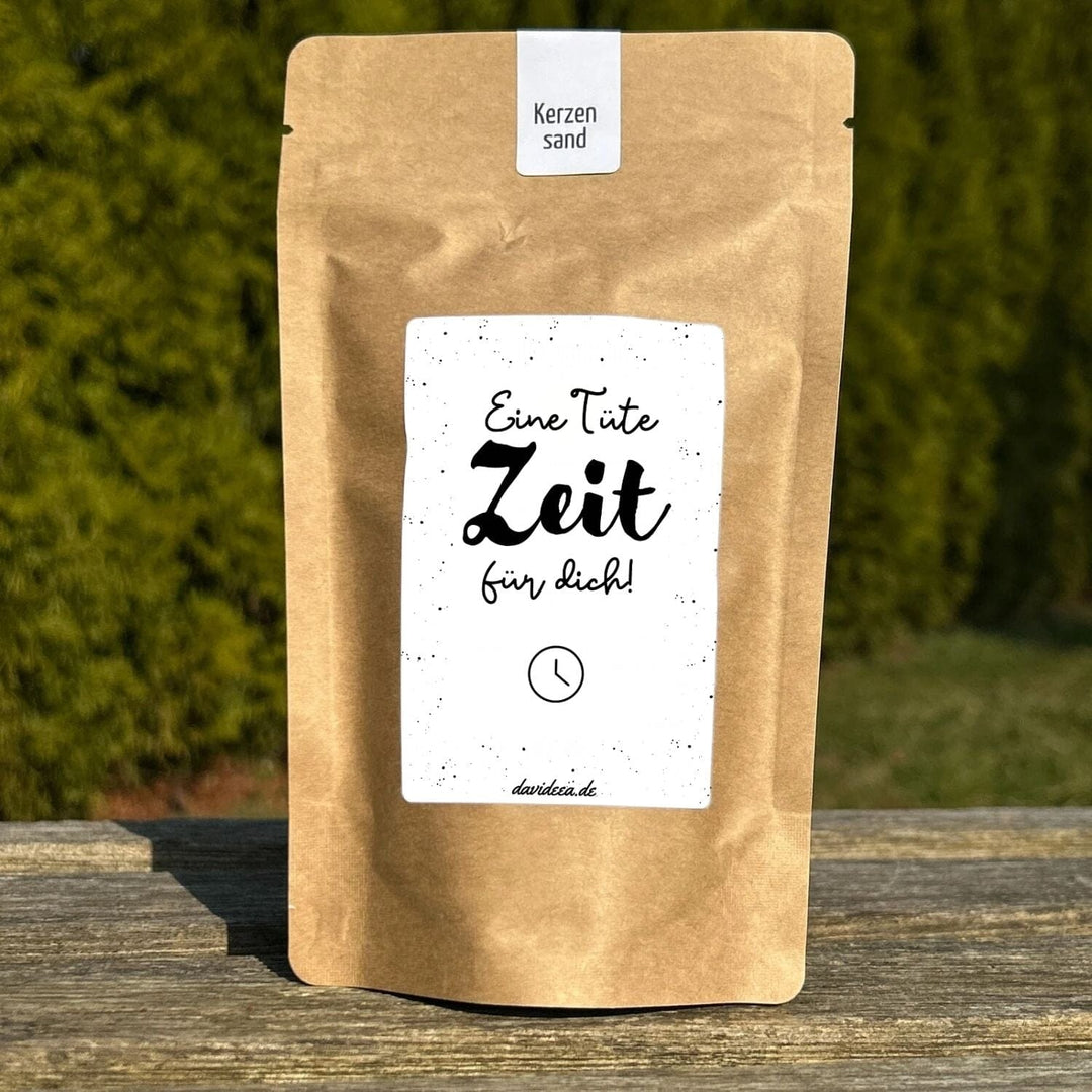 Eine Tüte Zeit für dich Kerzensand Davideea