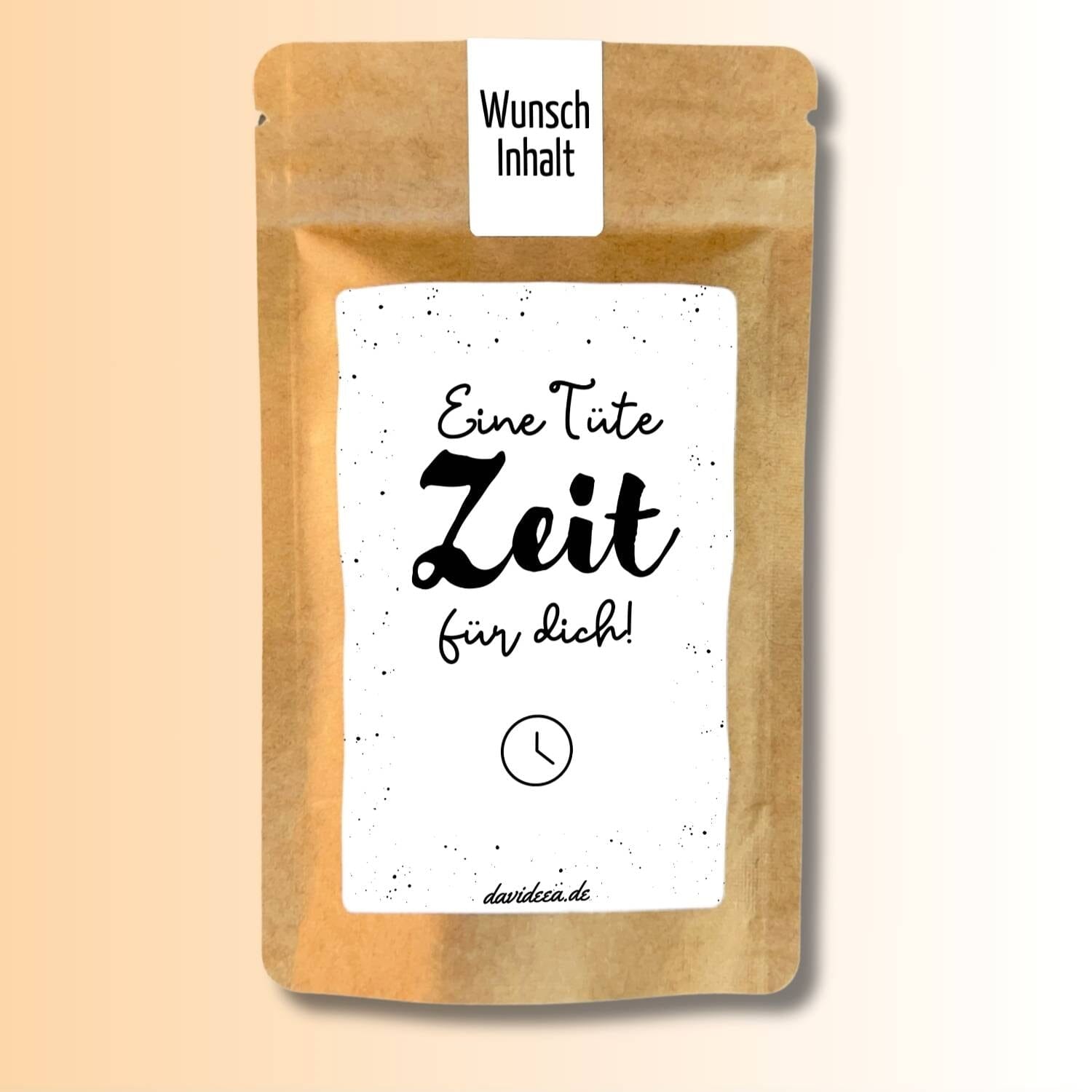 Eine Tüte Zeit für dich! Tütchen Mein Shop 