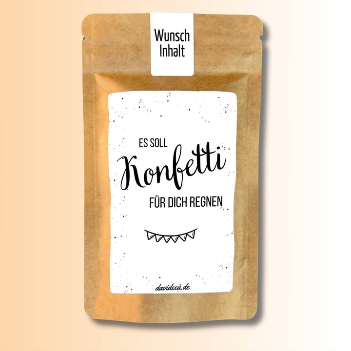 Es soll Konfetti für dich regnen Tütchen Mein Shop 