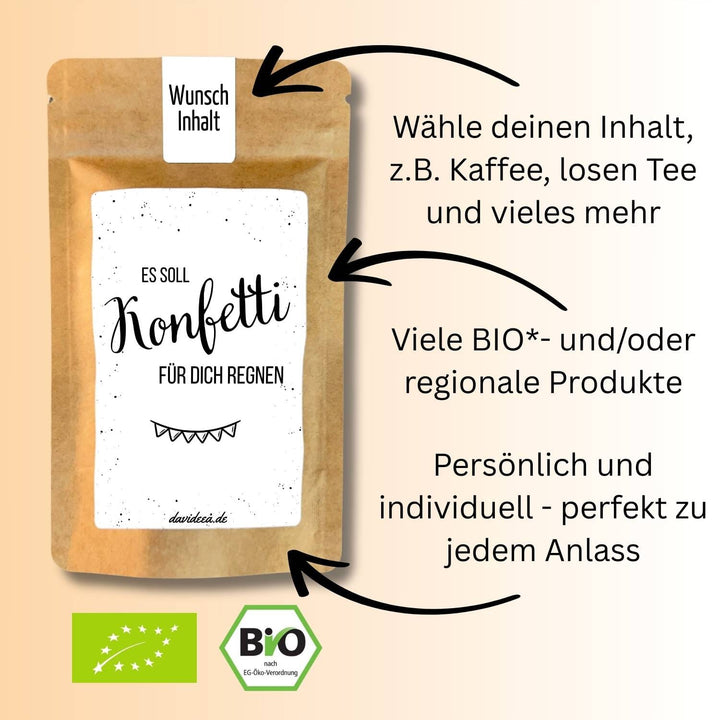 Es soll Konfetti für dich regnen Tütchen Mein Shop 