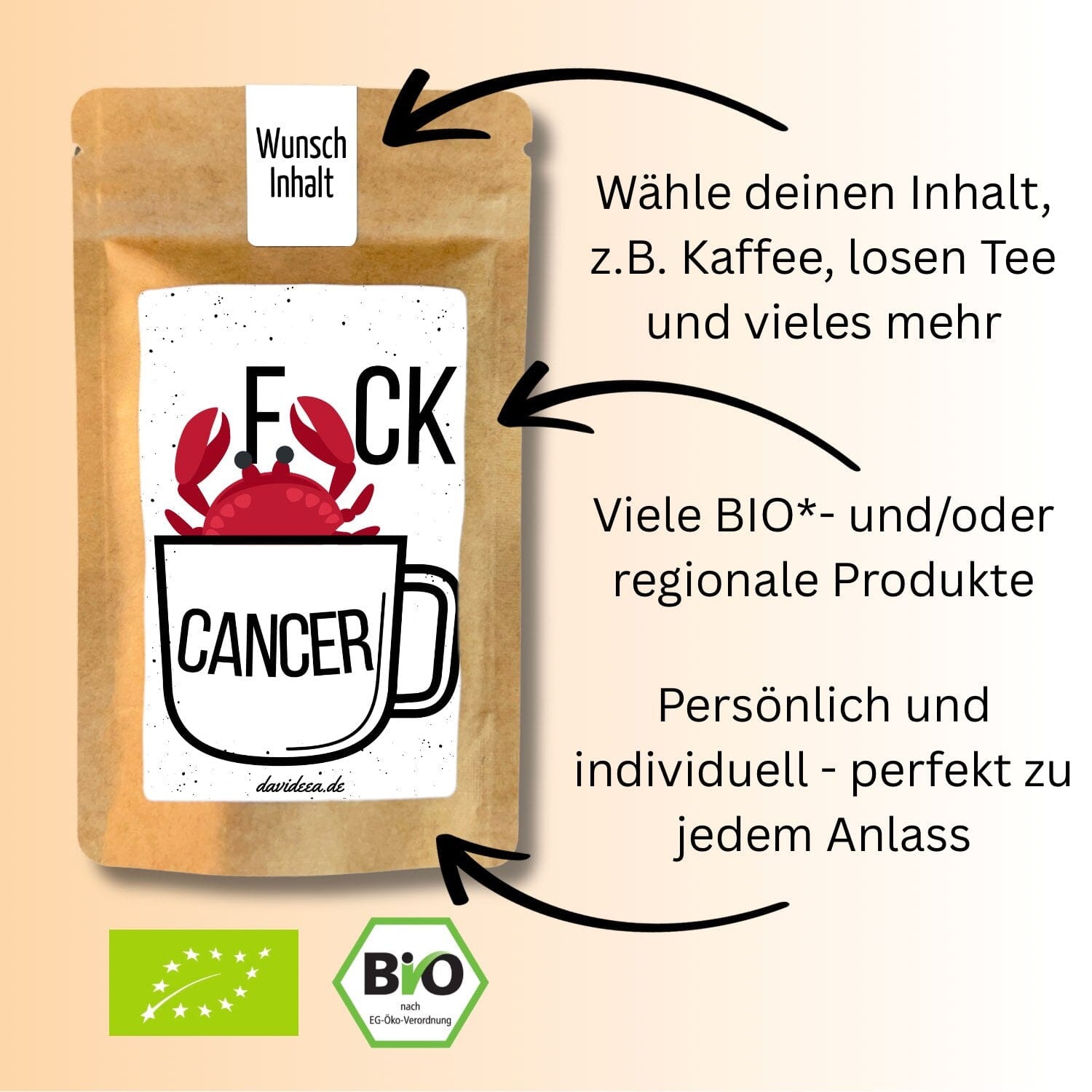 F*CK CANCER Tütchen Mein Shop 
