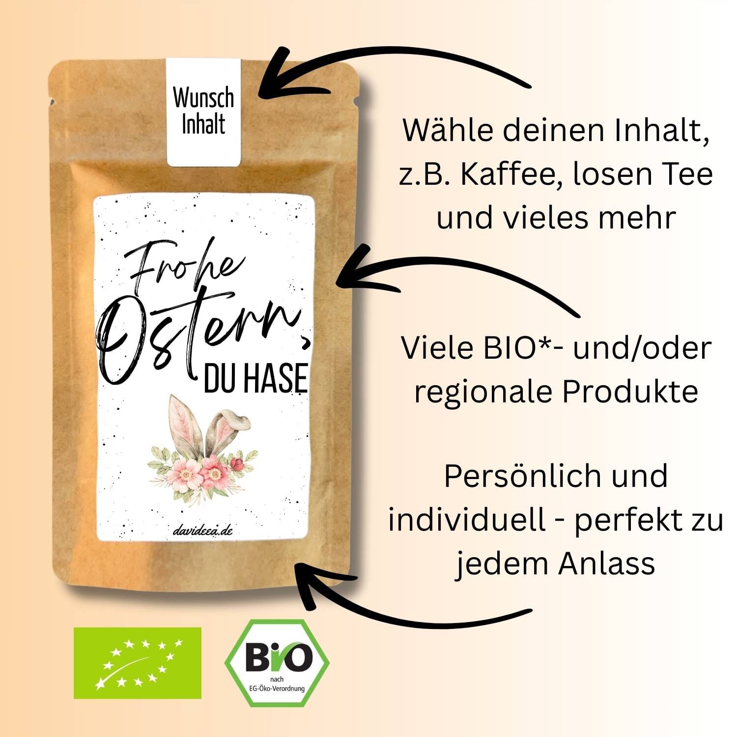 Frohe Ostern, du Hase Tütchen Mein Shop 