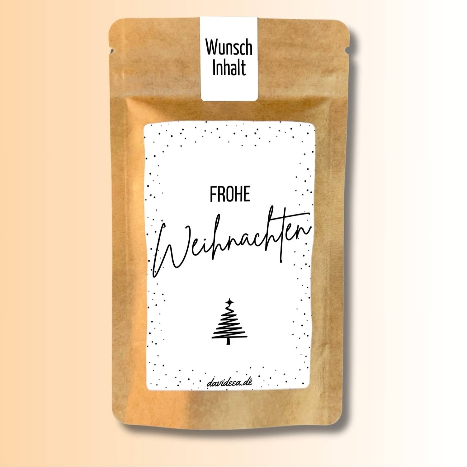 Frohe Weihnachten (sw) Tütchen Mein Shop 