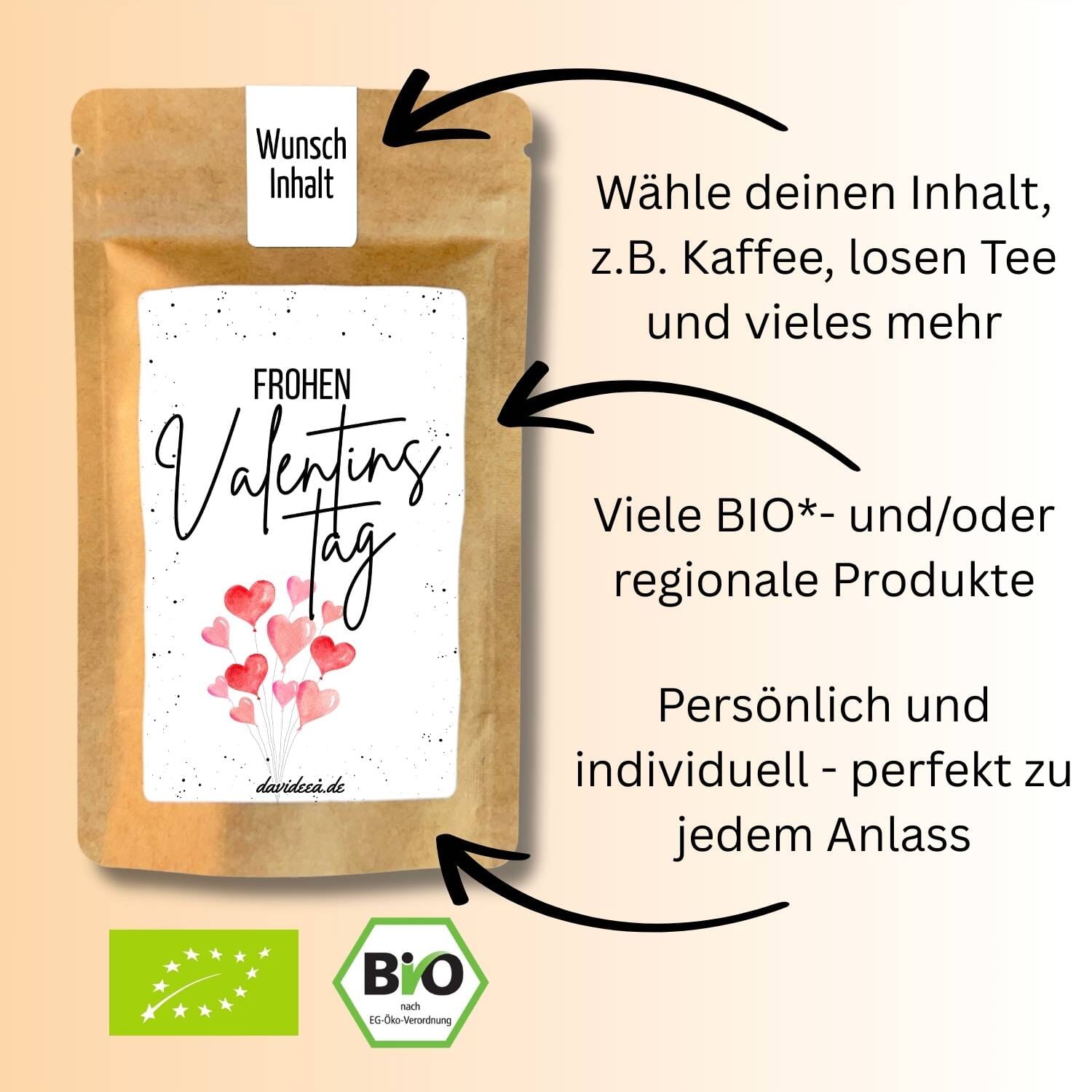 Frohen Valentinstag Tütchen Mein Shop 