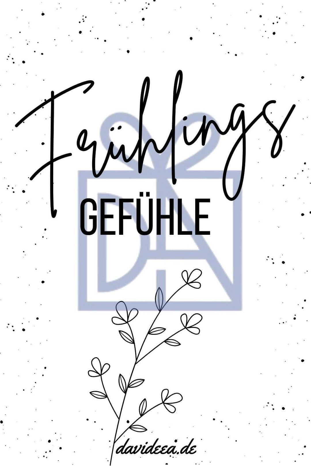 Frühlingsgefühle Etikett Davideea