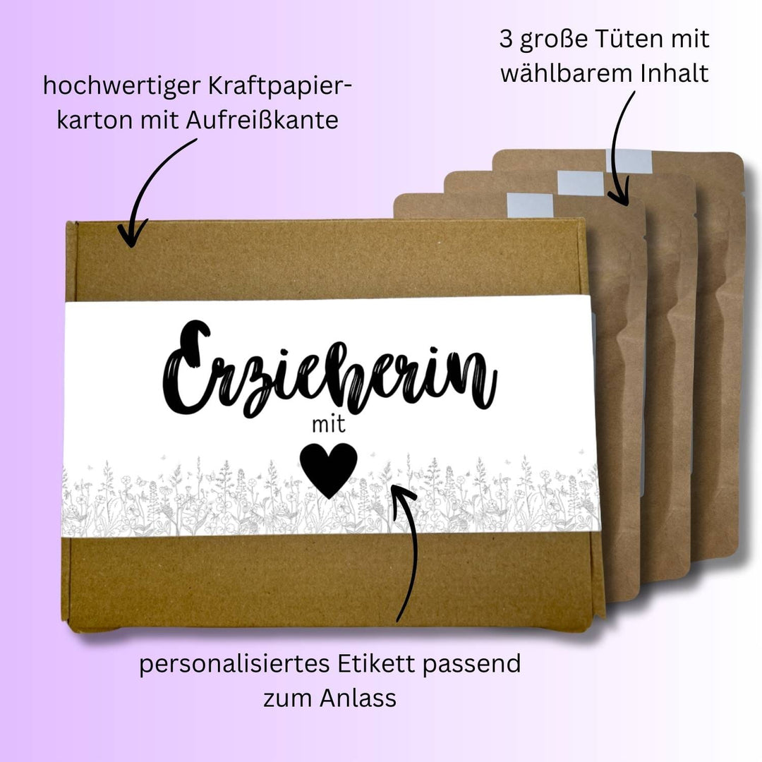 Geschenkset "Erzieherin mit Herz" (sw) Davideea 