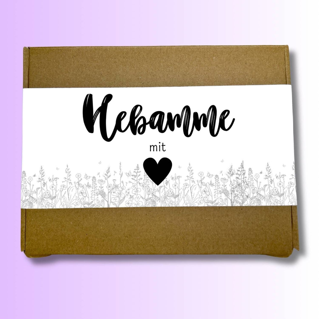 Geschenkset "Hebamme mit Herz" (sw) Davideea 