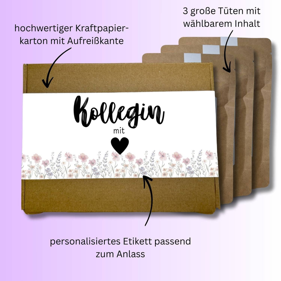 Geschenkset "Kollegin mit Herz" (bunt) Davideea 