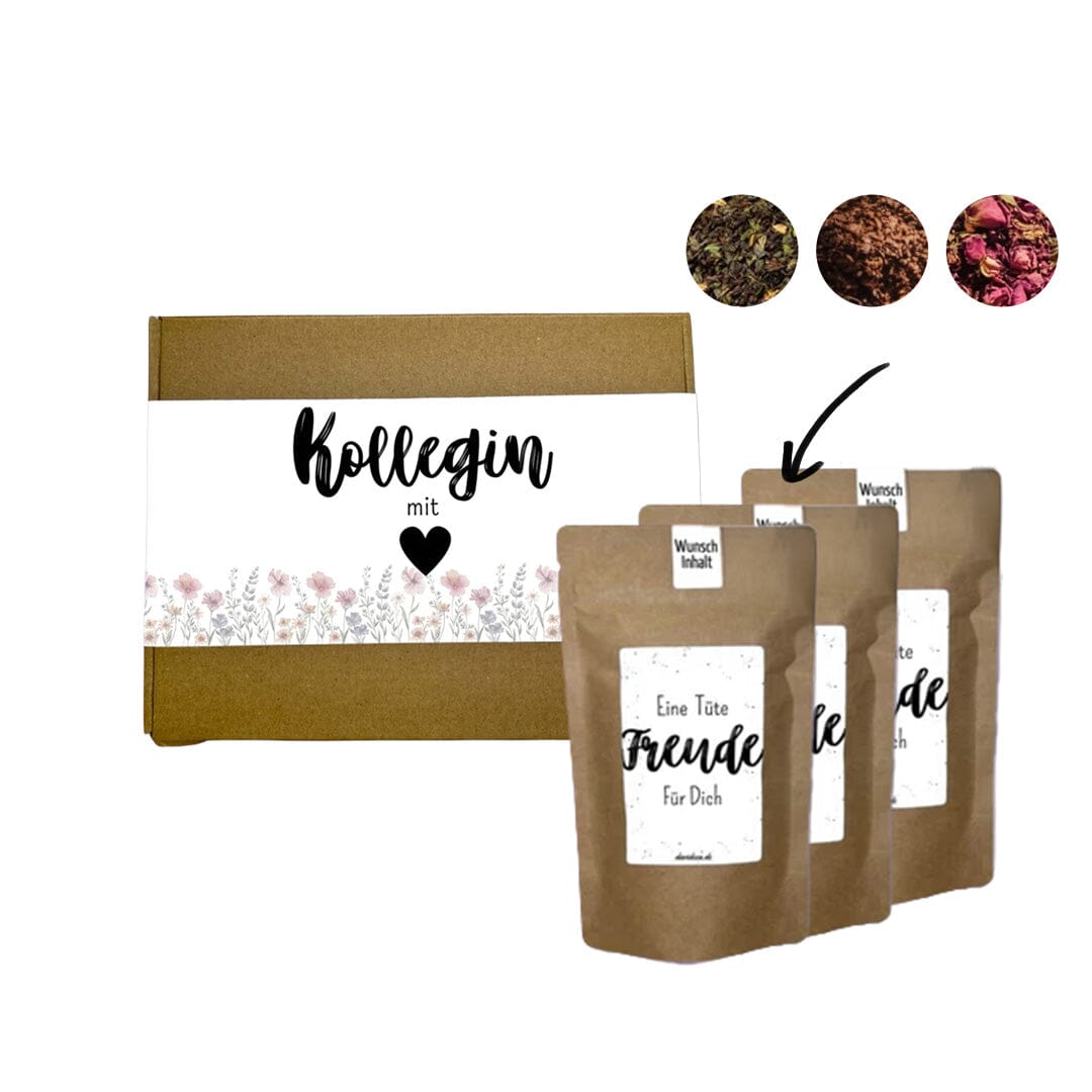 Geschenkset "Kollegin mit Herz" (bunt) Davideea 