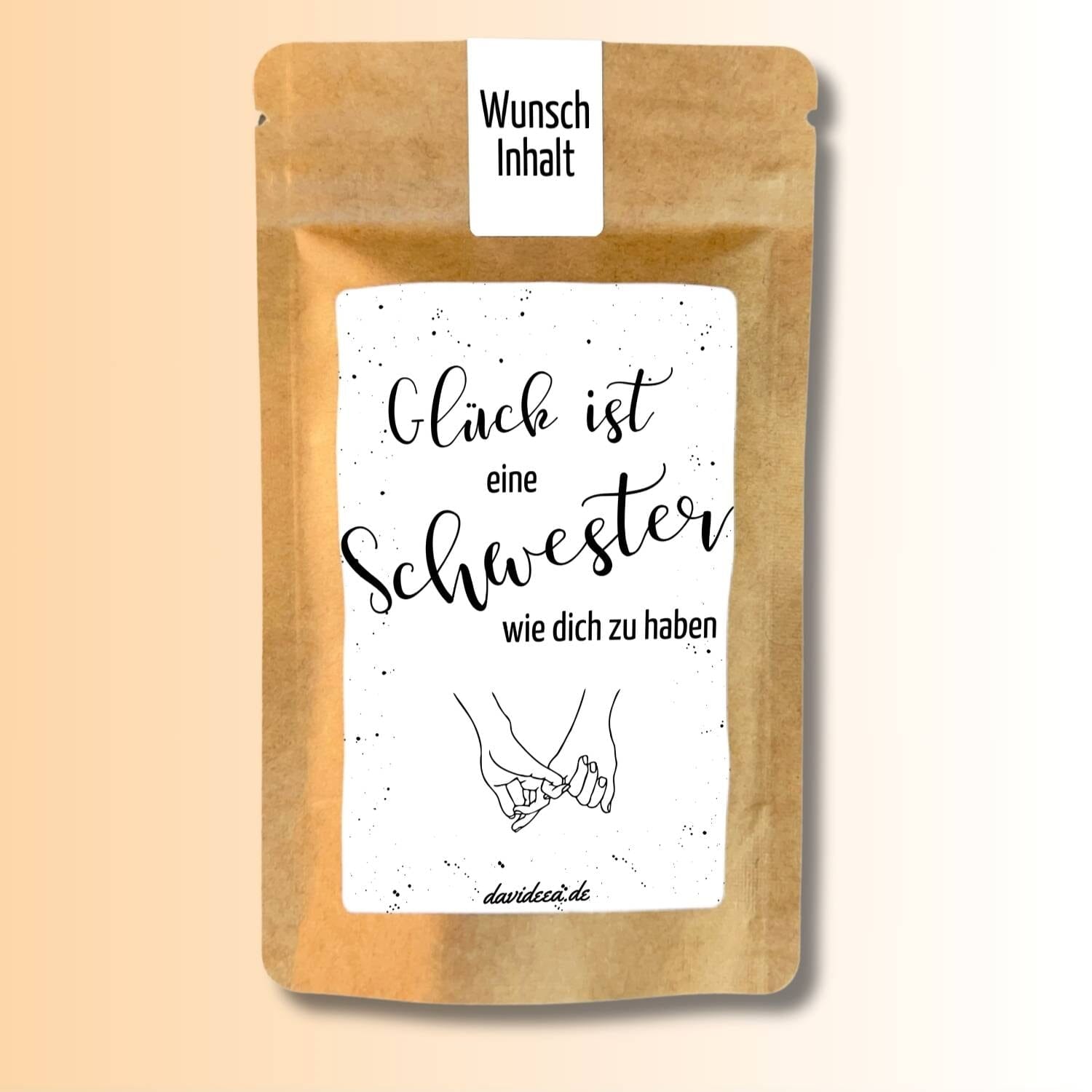 Glück ist eine Schwester wie dich zu haben Tütchen Mein Shop 