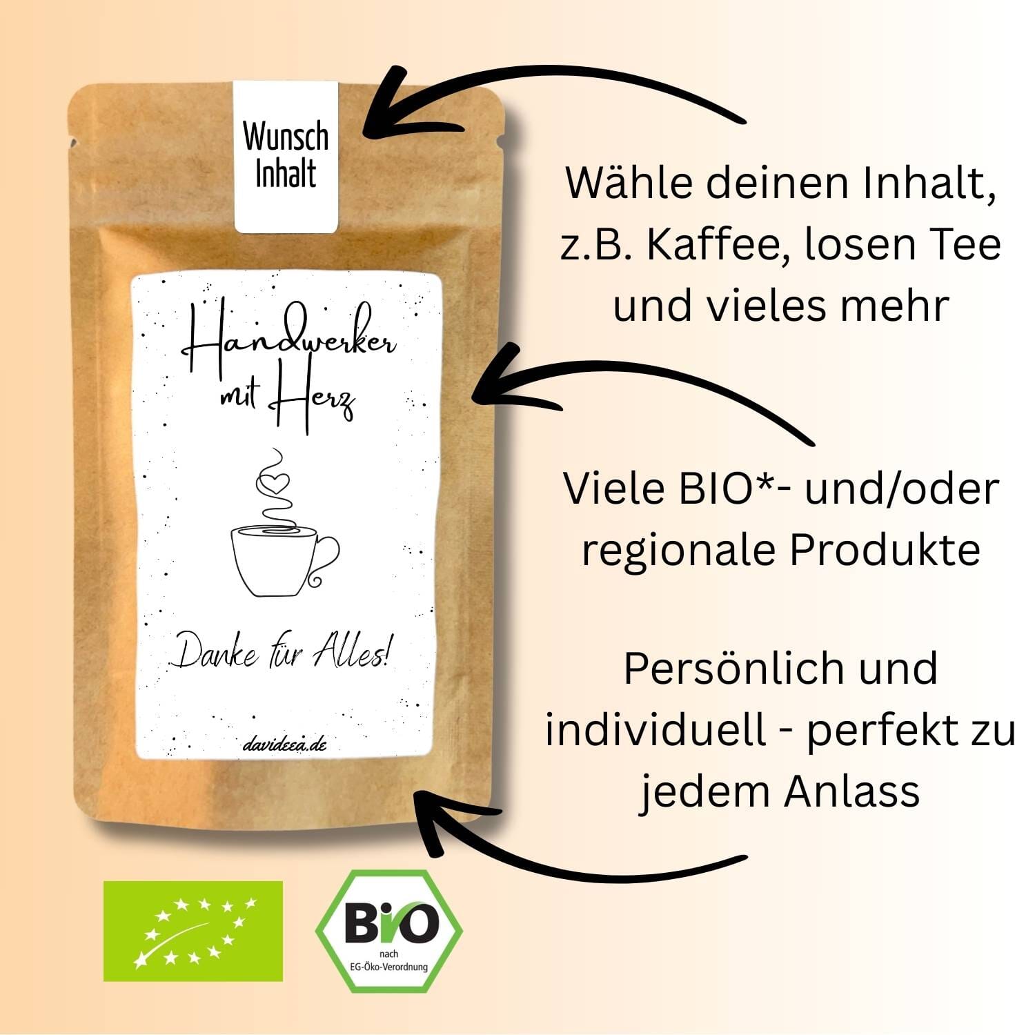 Handwerker mit Herz Tütchen Mein Shop 