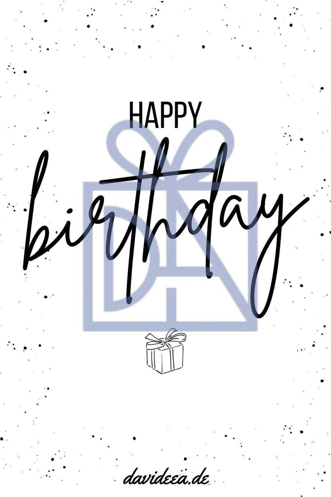 Happy Birthday Etikett Davideea 