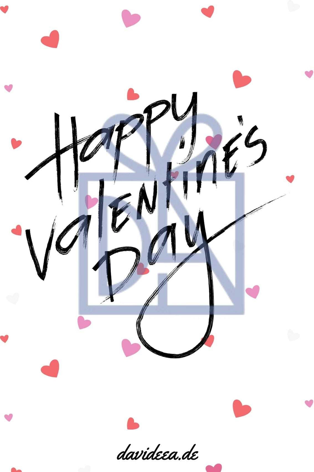 Happy Valentines Day Etikett Davideea