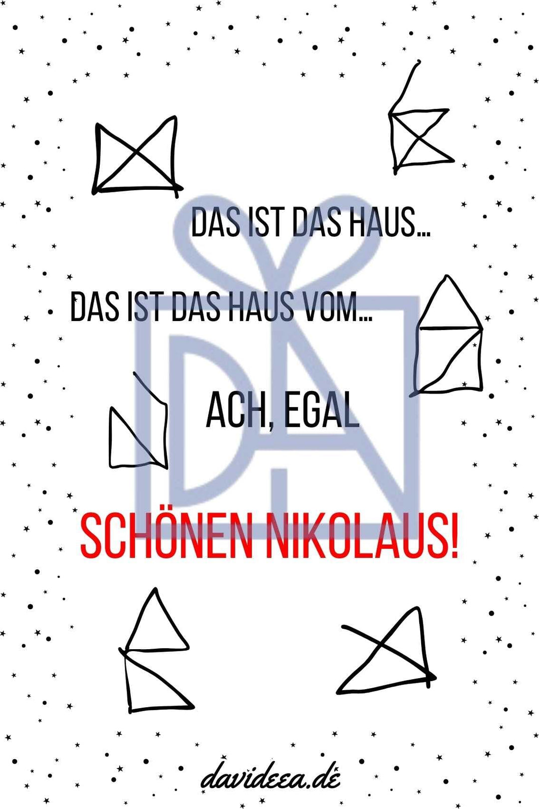 Haus vom Nikolaus Etikett Davideea