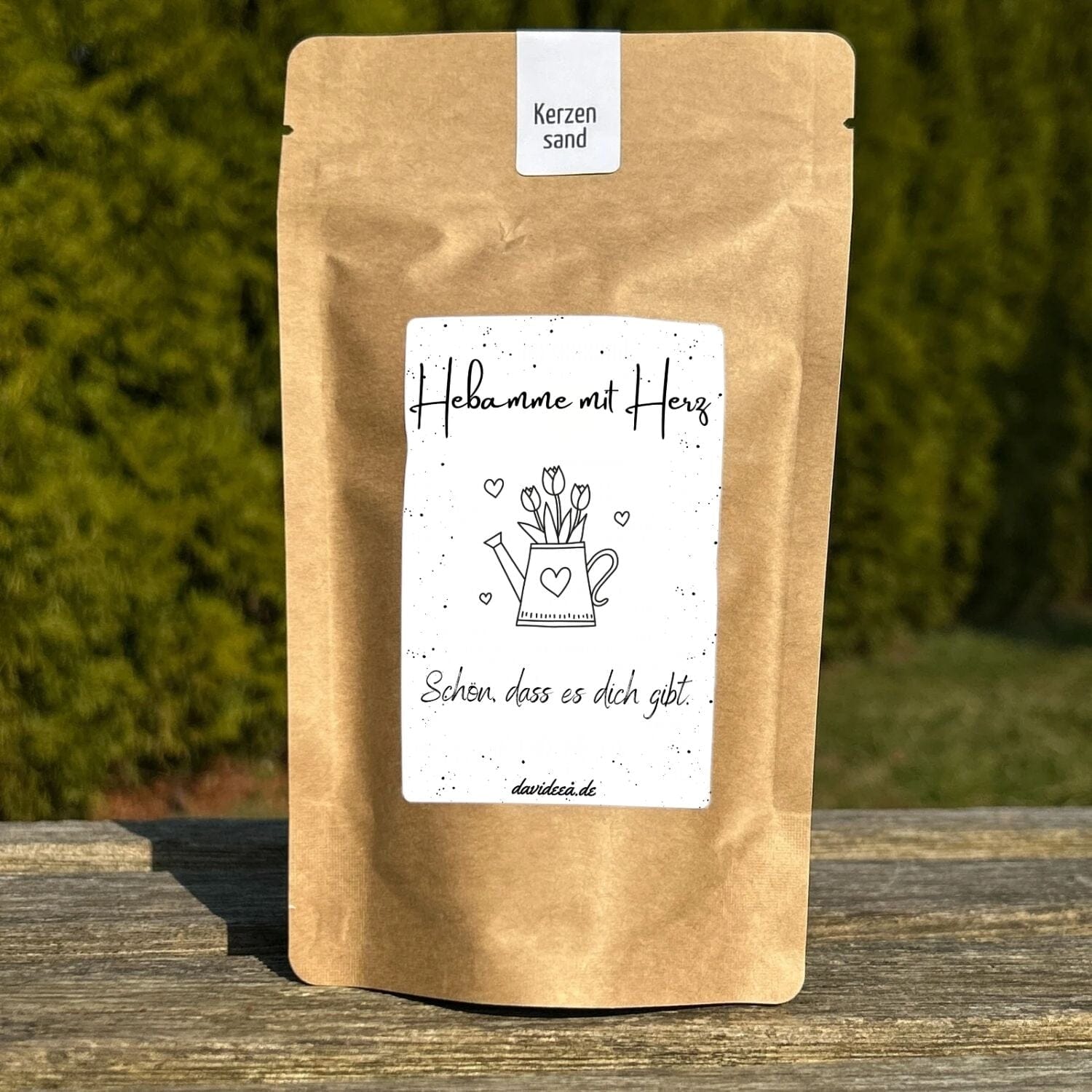 Hebamme mit Herz Kerzensand Davideea 