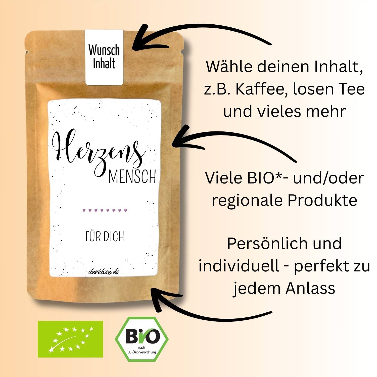 Herzensmensch Tütchen Mein Shop 