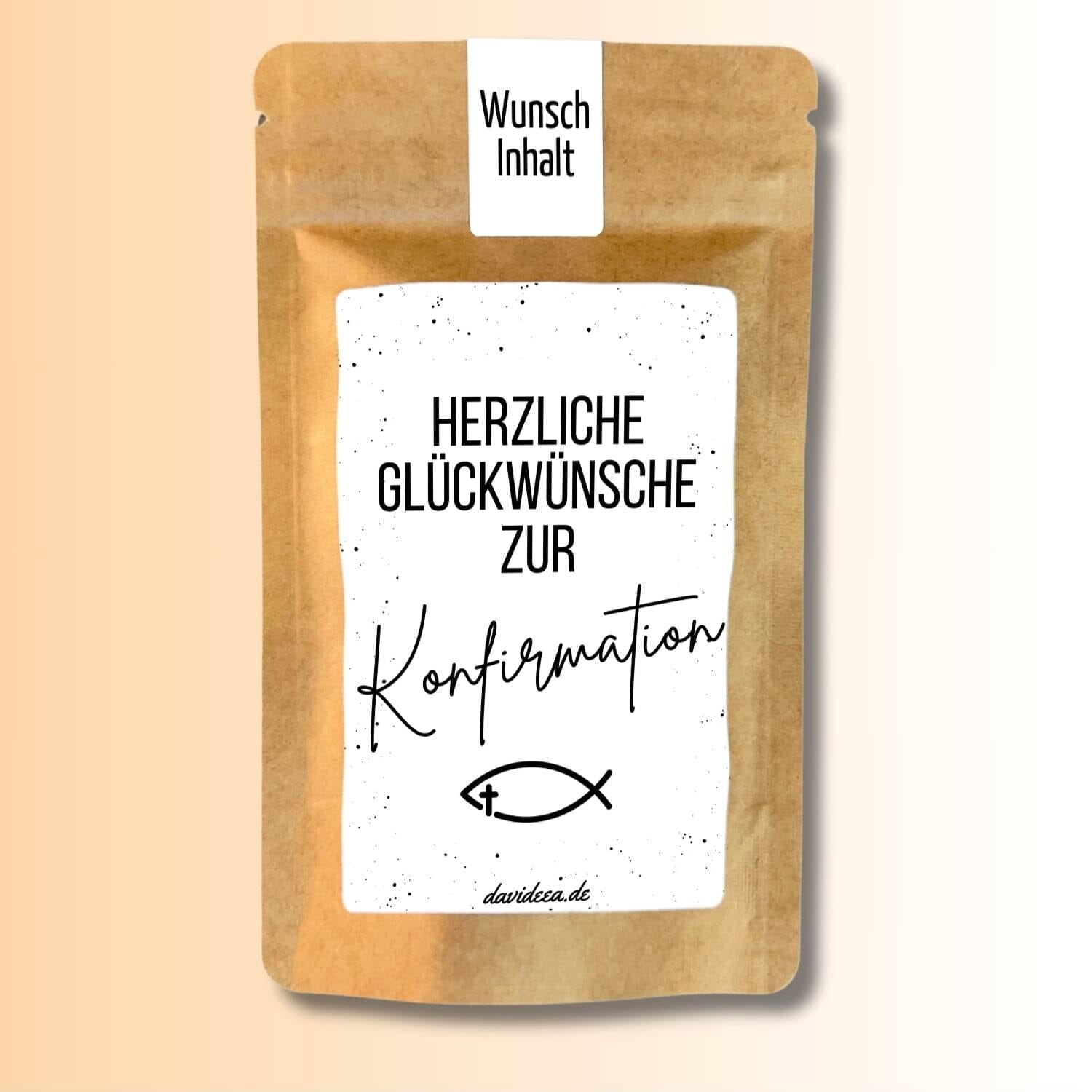 Herzliche Glückwünsche zur Konfirmation SW Tütchen Mein Shop 