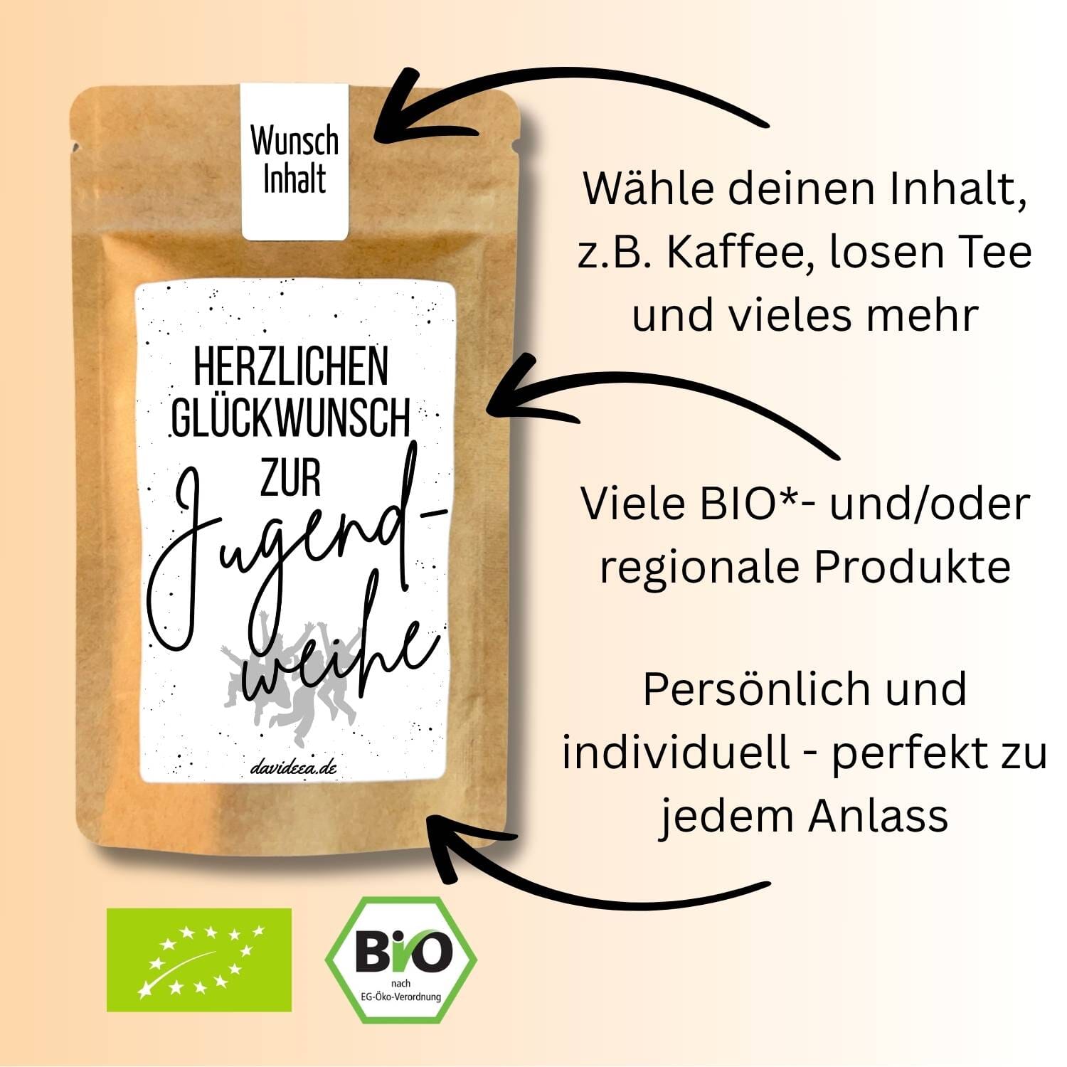 Herzlichen Glückwunsch zur Jugendweihe Tütchen Mein Shop 