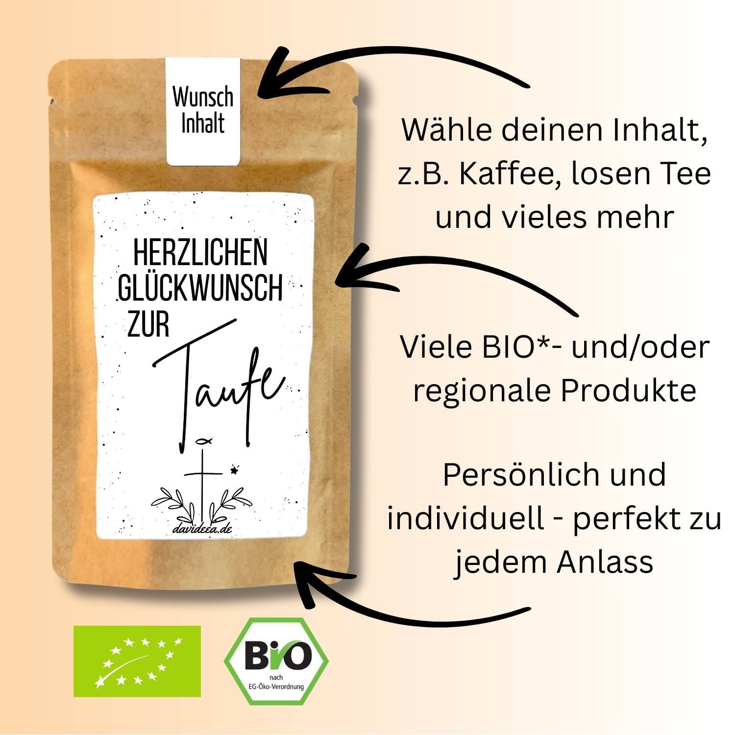 Herzlichen Glückwunsch zur Taufe SW Tütchen Mein Shop 