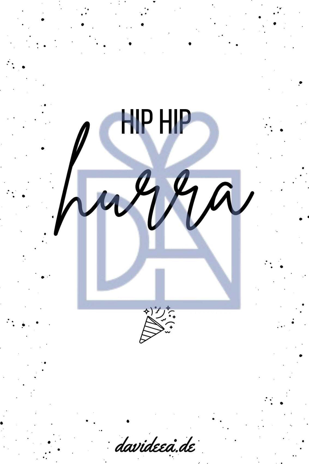 Hip Hip Hurra Etikett Davideea