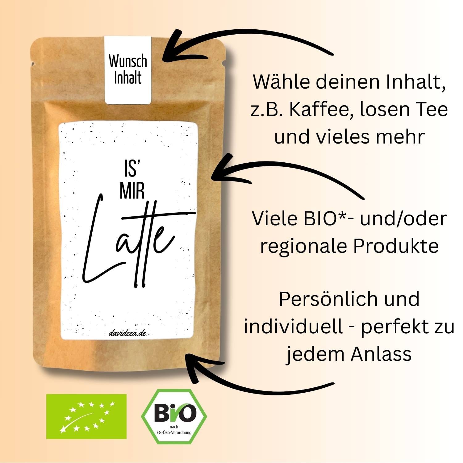 Is' mir Latte Tütchen Mein Shop 