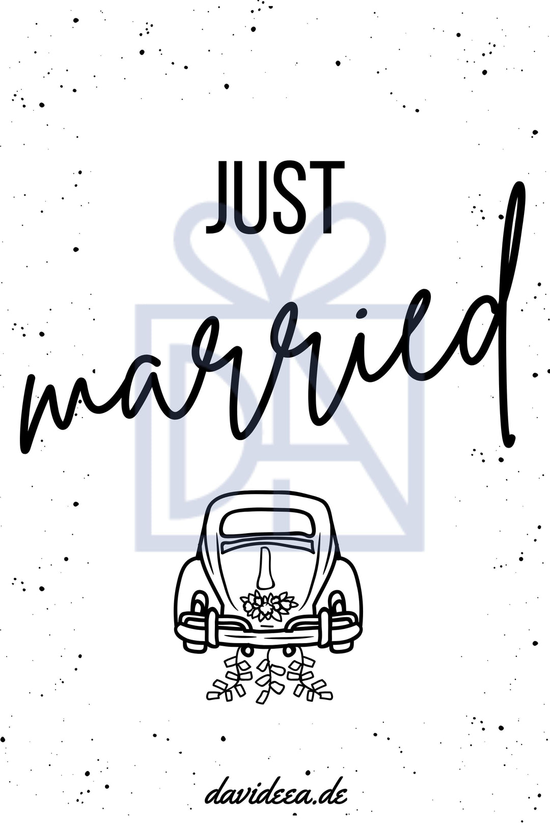 Just married Etikett Davideea
