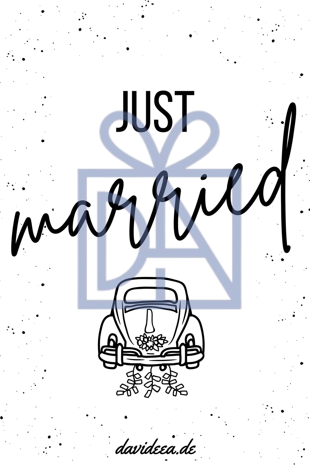 Just married Etikett Davideea