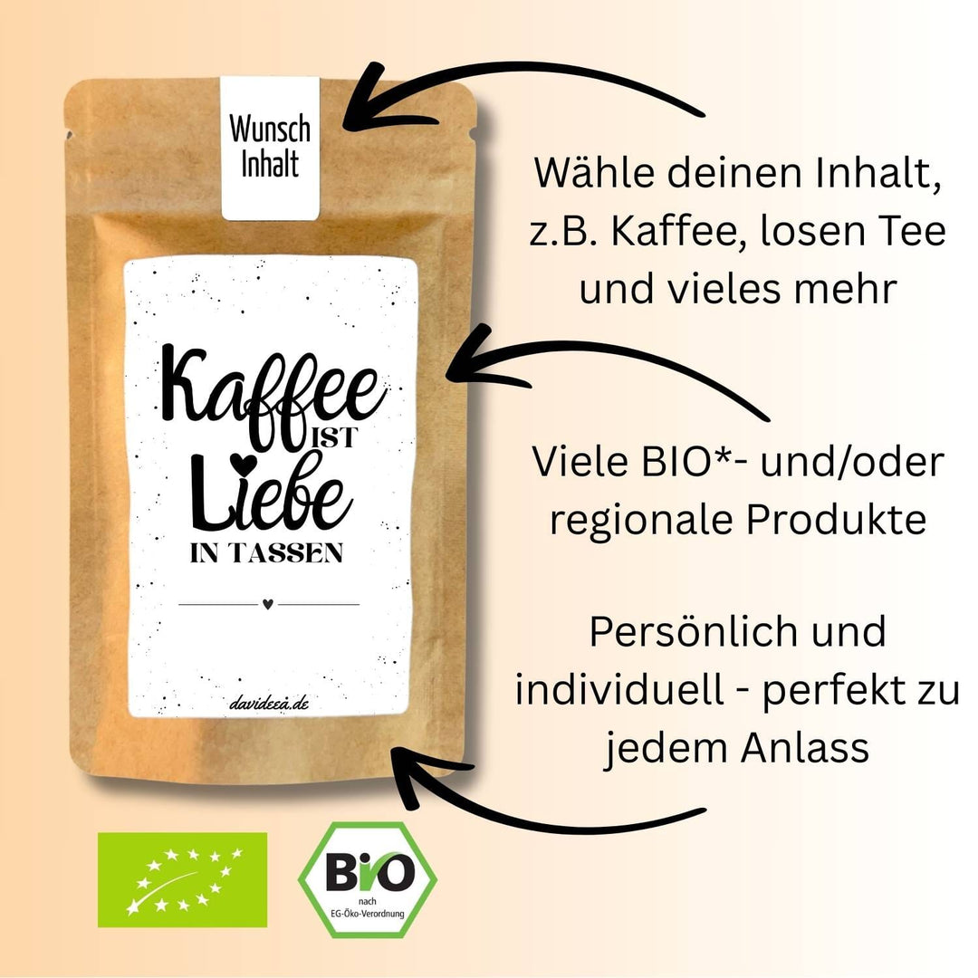 Kaffee ist Liebe in Tassen Tütchen Mein Shop 