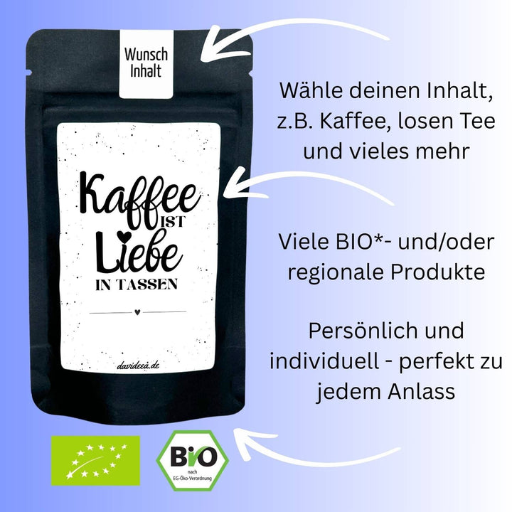 Kaffee ist Liebe in Tassen Tütchen Mein Shop