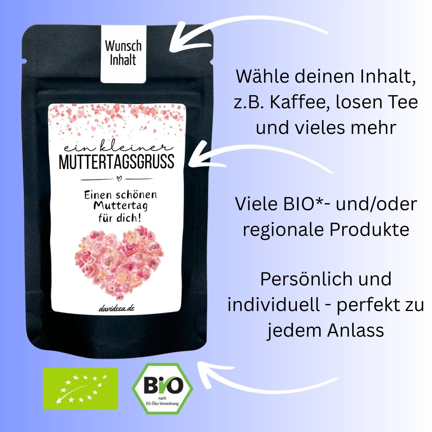 kleiner Muttertagsgruss (bunt) Tütchen Mein Shop 