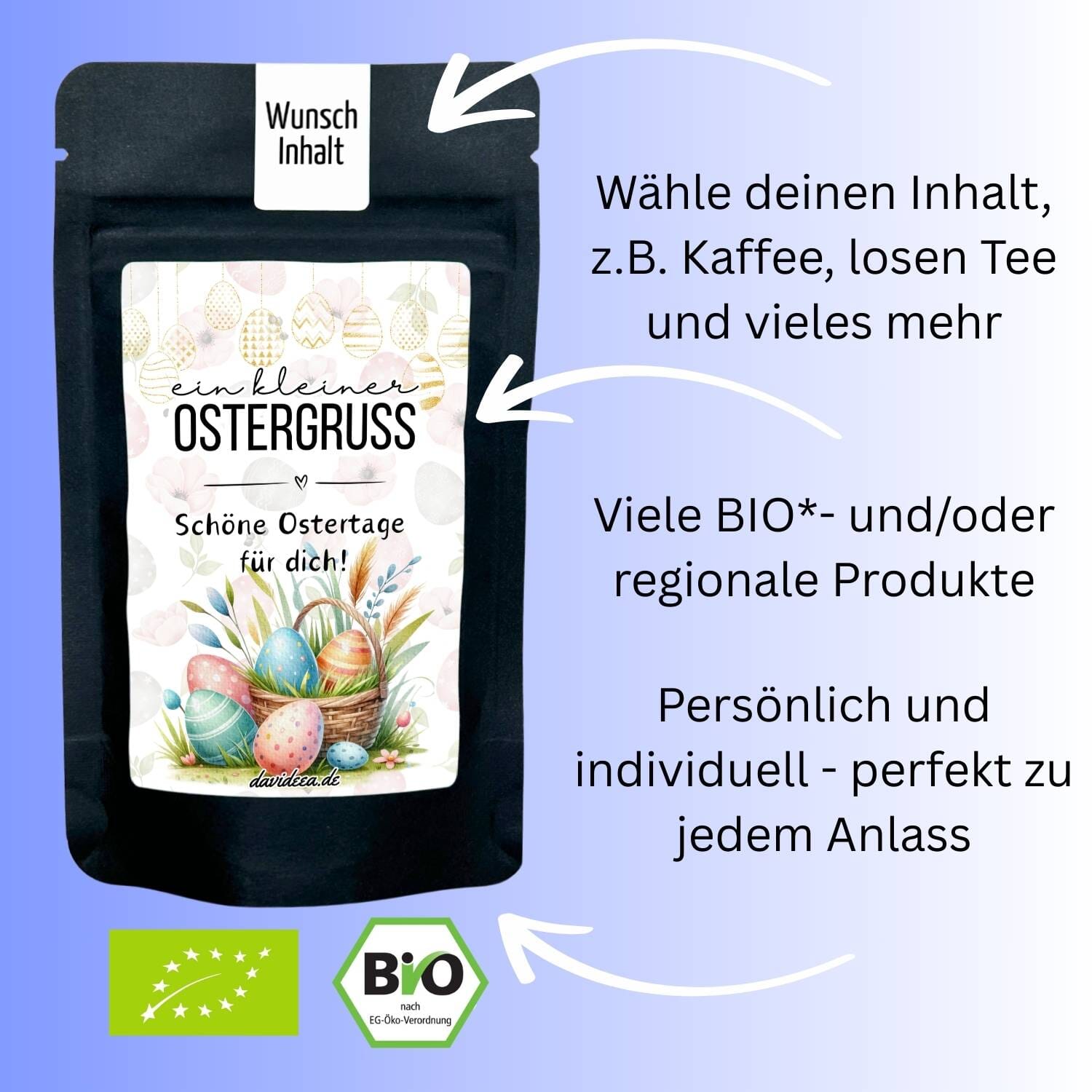 kleiner Ostergruss (bunt) Tütchen Mein Shop 