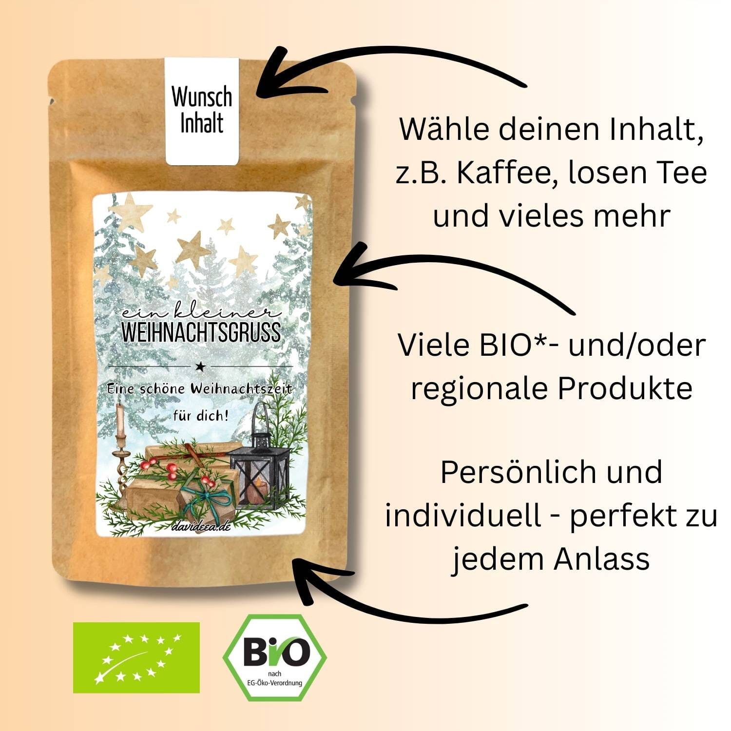 kleiner Weihnachtsgruss Tütchen Mein Shop 