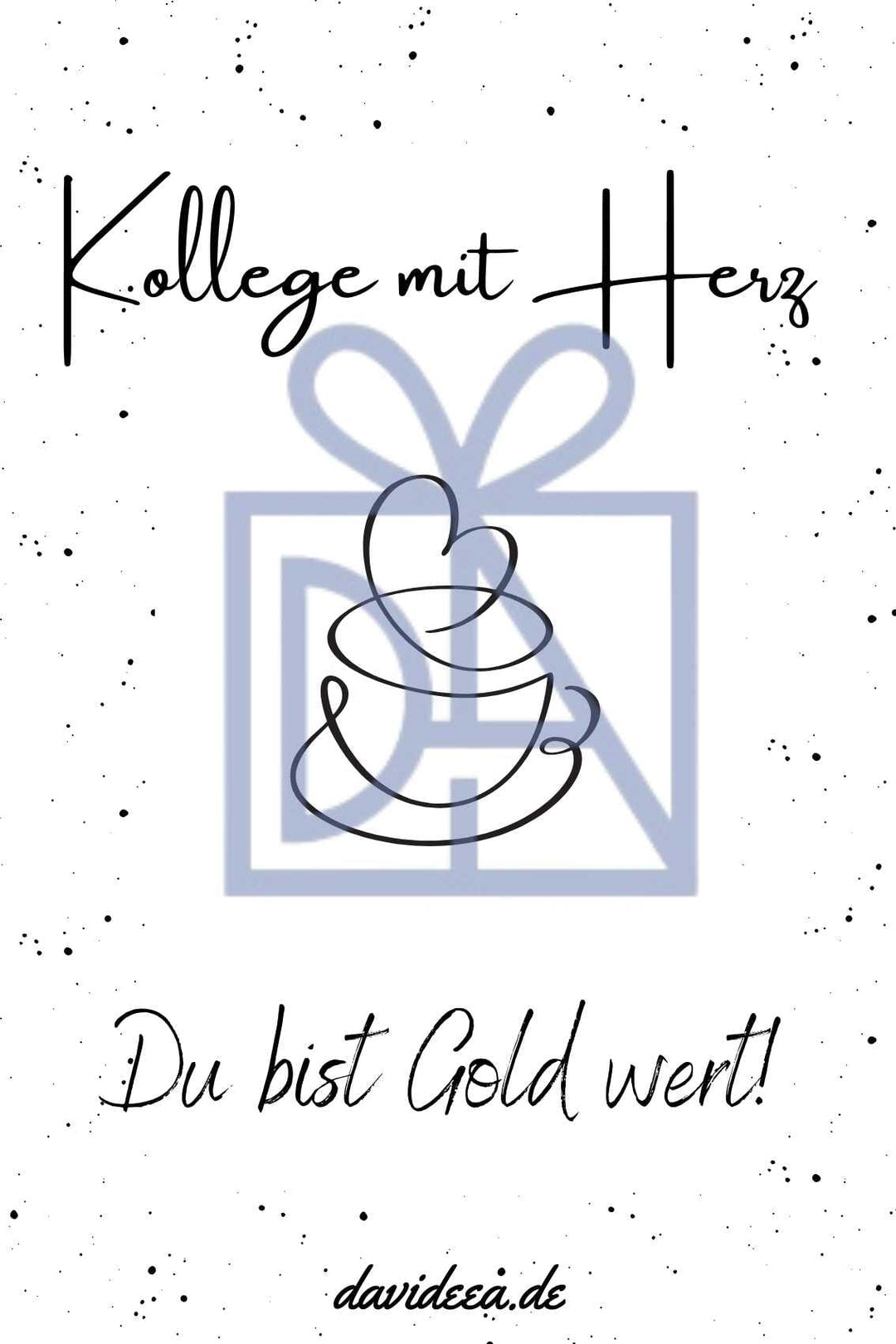 Kollege mit Herz Etikett Davideea 