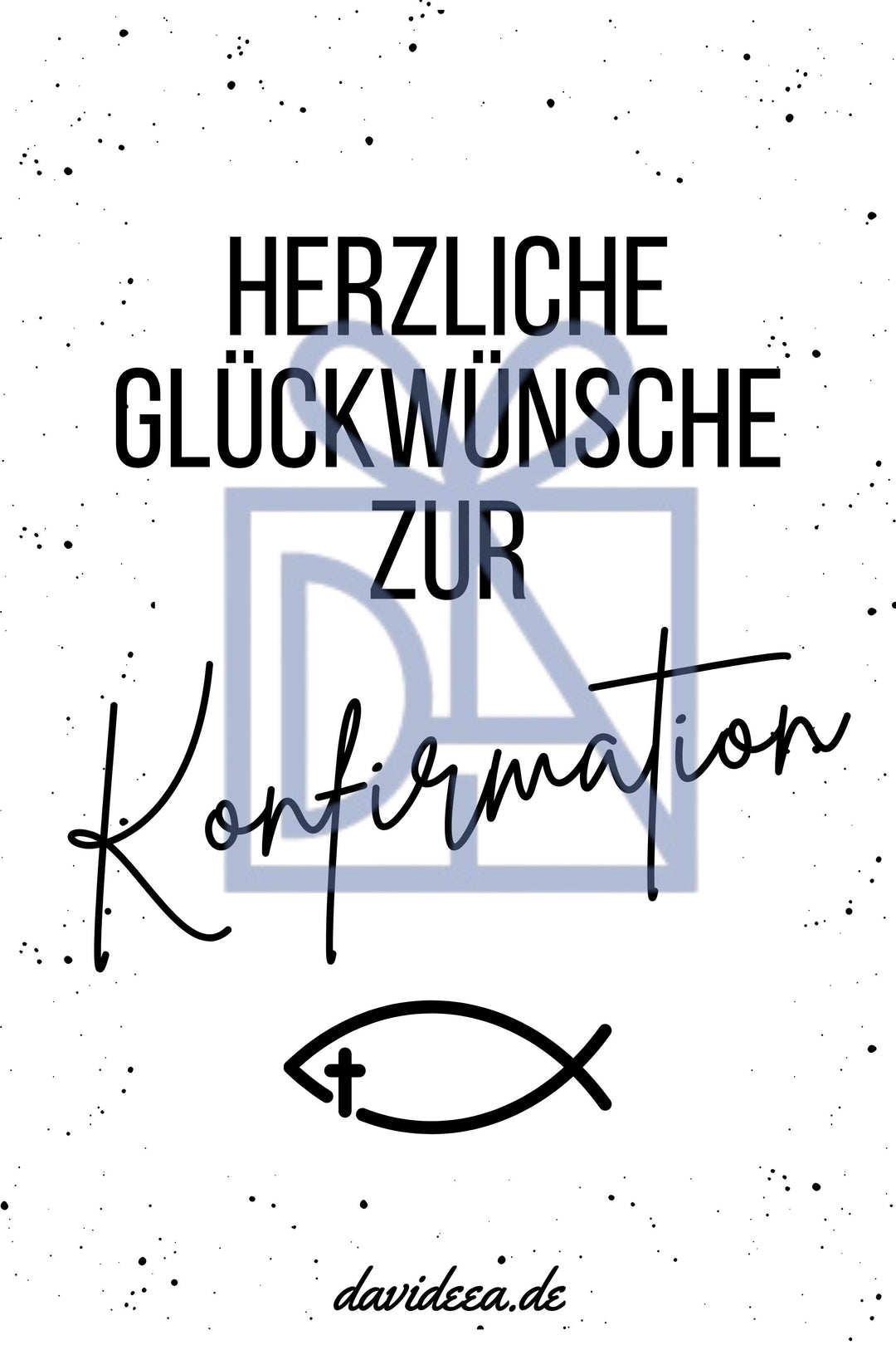 Konfirmation (sw) Etikett Davideea