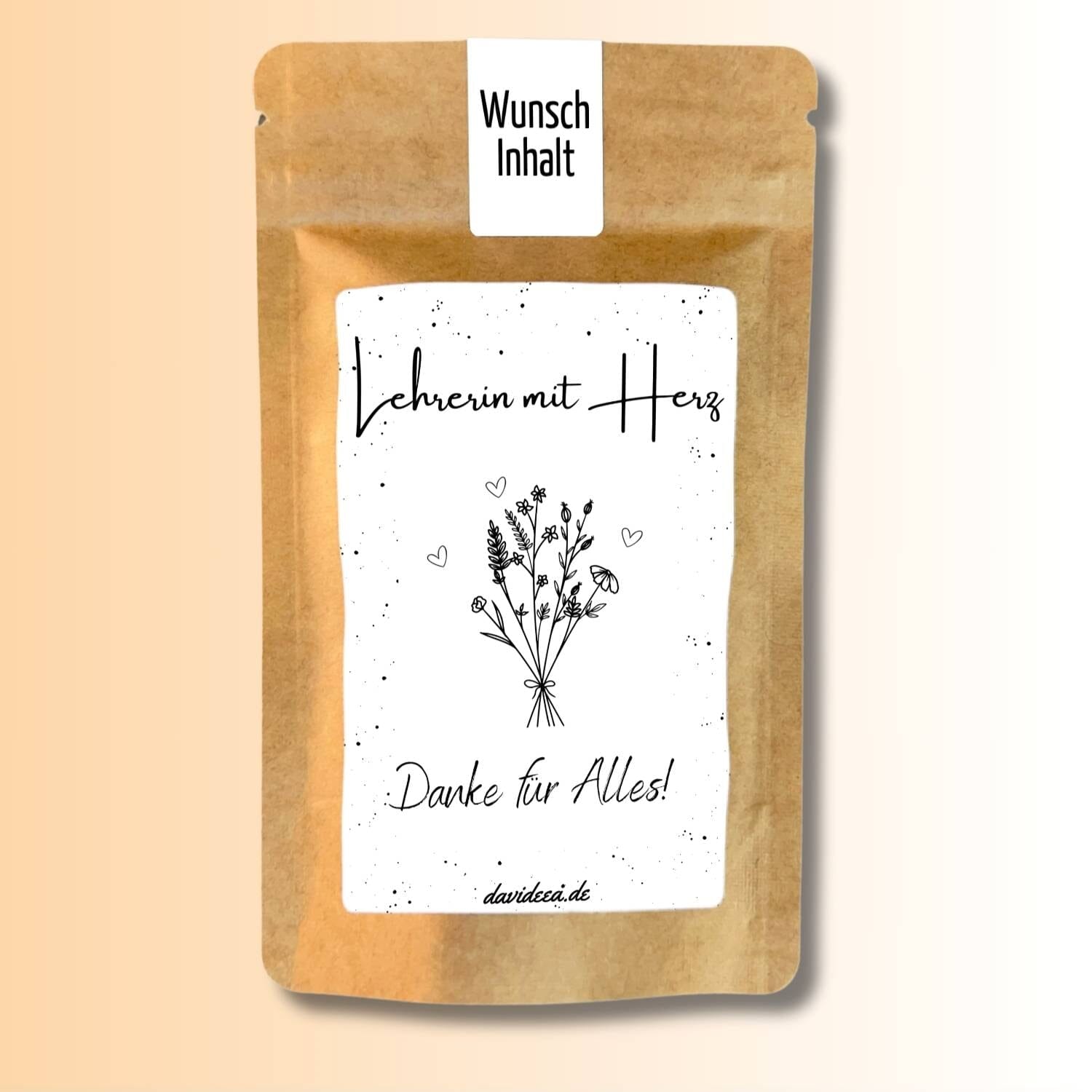 Lehrerin mit Herz Tütchen Mein Shop 