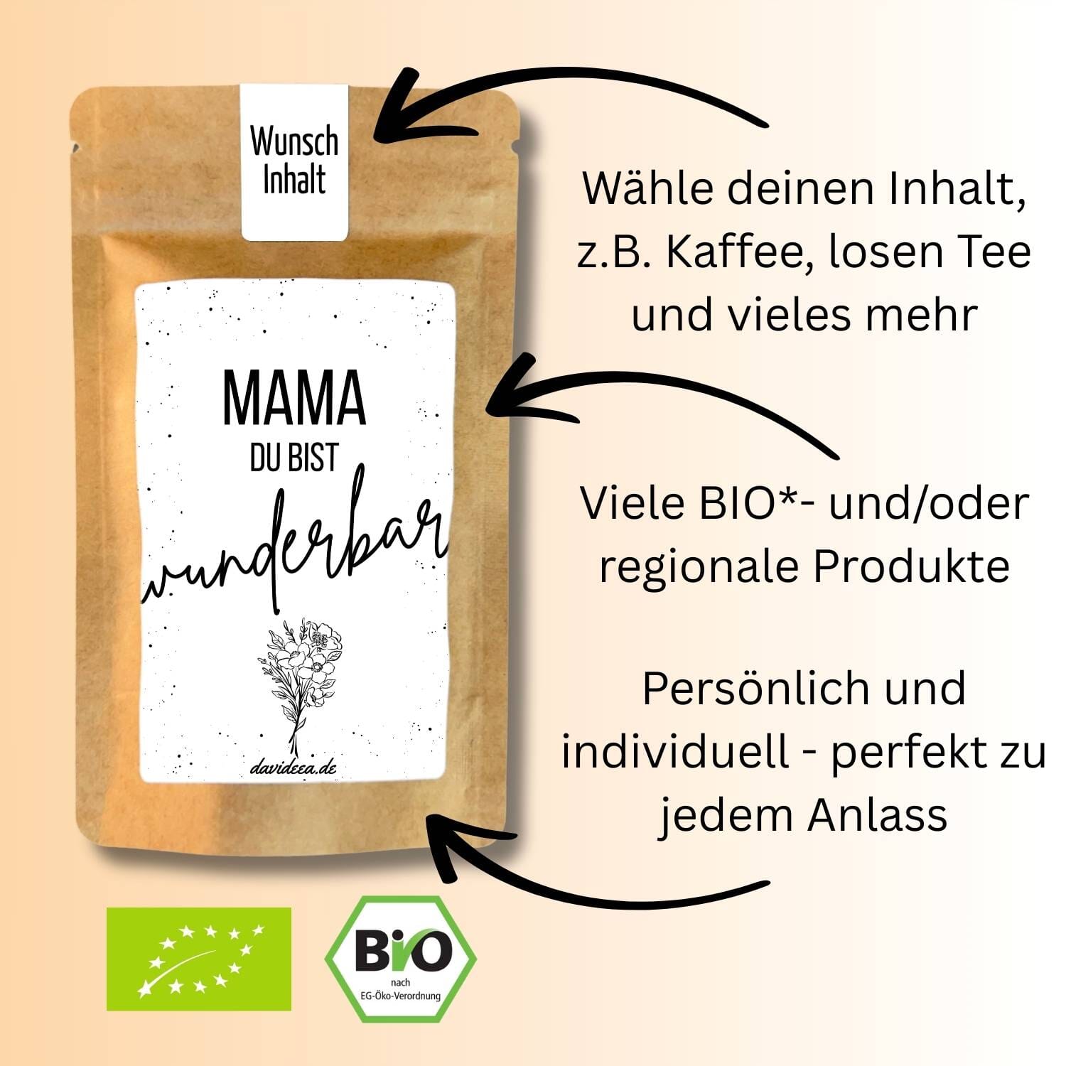 Mama du bist wunderbar Tütchen Mein Shop 