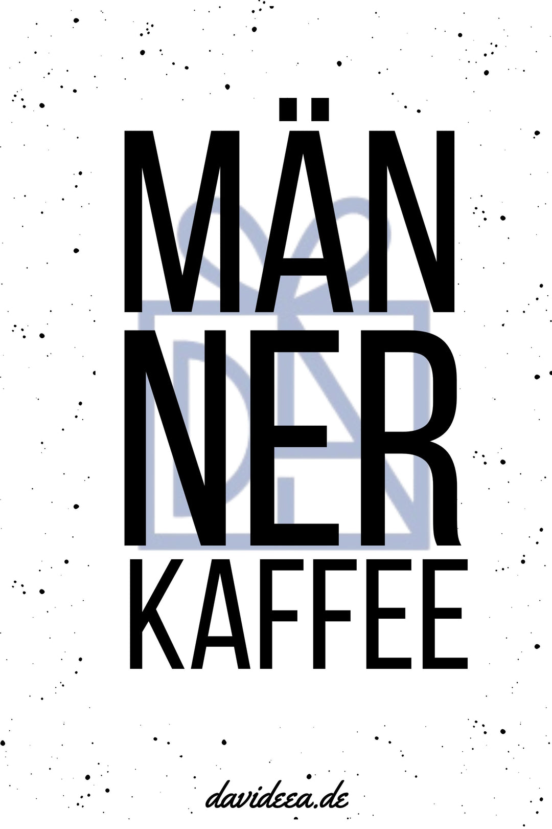 MÄNNER KAFFEE Etikett Davideea